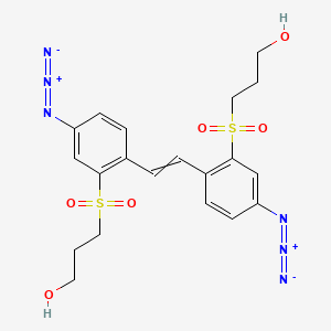 3,3'-{Ethene-1,2-diylbis[(5-azido-2,1-phenylene)sulfonyl]}di(propan-1-ol)