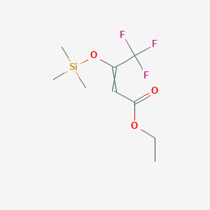 Ethyl 4,4,4-trifluoro-3-[(trimethylsilyl)oxy]but-2-enoate