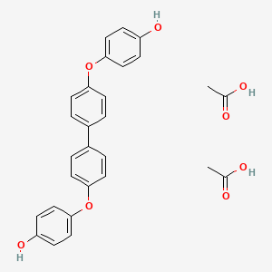 Acetic acid;4-[4-[4-(4-hydroxyphenoxy)phenyl]phenoxy]phenol