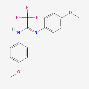 Ethanimidamide, 2,2,2-trifluoro-N,N'-bis(4-methoxyphenyl)-