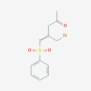 B14274641 5-(Benzenesulfonyl)-4-(bromomethyl)pent-4-en-2-one CAS No. 128497-04-1