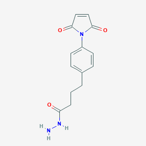molecular formula C14H15N3O3 B142747 4-(4-N-马来酰亚胺基苯基)丁酸肼 CAS No. 143379-89-9