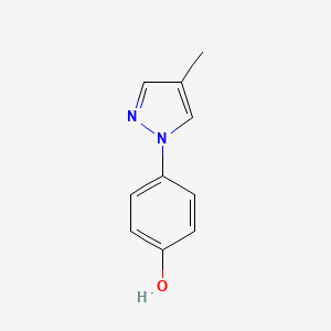 molecular formula C10H10N2O B1427471 4-(4-metil-1H-pirazol-1-il)fenol CAS No. 1340289-37-3