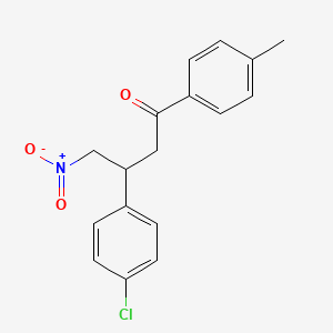 3-(4-Chlorophenyl)-1-(4-methylphenyl)-4-nitrobutan-1-one