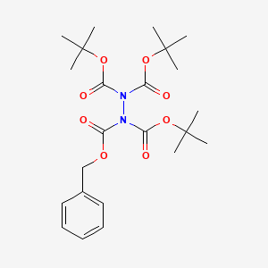 Hydrazinetetracarboxylic acid, tris(1,1-dimethylethyl) phenylmethyl ester