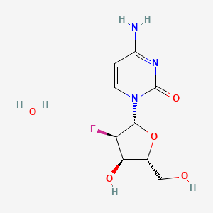 molecular formula C9H14FN3O5 B1427492 2'-脱氧-2'-氟胞苷水合物 CAS No. 1820580-34-4