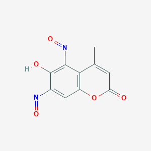 6-Hydroxy-4-methyl-5,7-dinitroso-2H-1-benzopyran-2-one