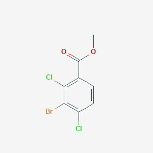 molecular formula C8H5BrCl2O2 B1427495 Methyl 3-bromo-2,4-dichlorobenzoate CAS No. 1820705-16-5