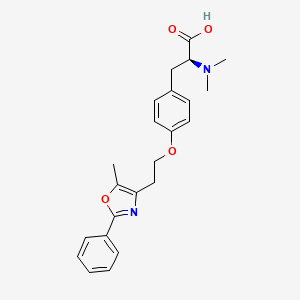 N,N-Dimethyl-O-[2-(5-methyl-2-phenyl-1,3-oxazol-4-yl)ethyl]-L-tyrosine