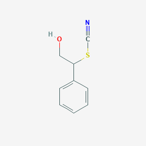 Thiocyanic acid, 2-hydroxy-1-phenylethyl ester