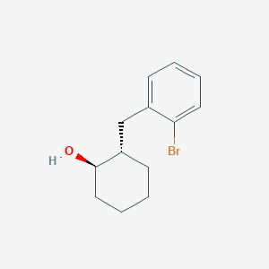 (1R,2S)-2-[(2-bromophenyl)methyl]cyclohexan-1-ol