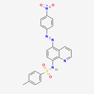 4-Methyl-N-{5-[(E)-(4-nitrophenyl)diazenyl]quinolin-8-yl}benzene-1-sulfonamide