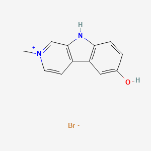 6-Hydroxy-2-methyl-9H-beta-carbolin-2-ium bromide