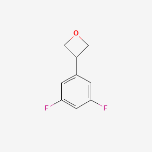 molecular formula C9H8F2O B1427513 3-(3,5-Difluorophenyl)oxetane CAS No. 1395282-61-7