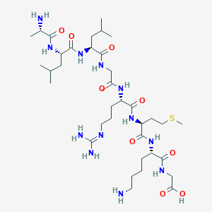 Glycine, L-alanyl-L-leucyl-L-leucylglycyl-L-arginyl-L-methionyl-L-lysyl-