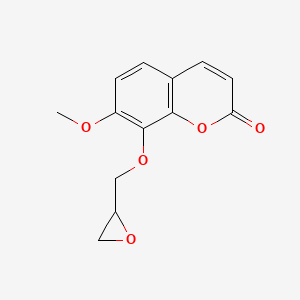 7-Methoxy-8-[(oxiran-2-yl)methoxy]-2H-1-benzopyran-2-one