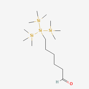 6-[1,1,1,3,3,3-Hexamethyl-2-(trimethylsilyl)trisilan-2-YL]hexanal