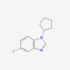 molecular formula C12H13FN2 B1427515 1-环戊基-5-氟苯并咪唑 CAS No. 1375069-26-3