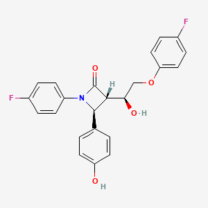 (3S,4S)-3-[(1S)-2-(4-fluorophenoxy)-1-hydroxyethyl]-1-(4-fluorophenyl)-4-(4-hydroxyphenyl)azetidin-2-one