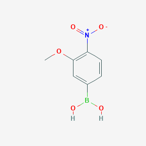 molecular formula C7H8BNO5 B1427516 3-Methoxy-4-nitrophenylboronic acid CAS No. 1377248-58-2