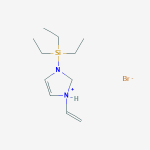 1-Ethenyl-3-(triethylsilyl)-2,3-dihydro-1H-imidazol-1-ium bromide