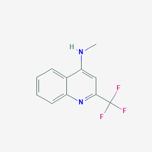molecular formula C11H9F3N2 B1427524 N-methyl-2-(trifluoromethyl)quinolin-4-amine CAS No. 1250329-02-2