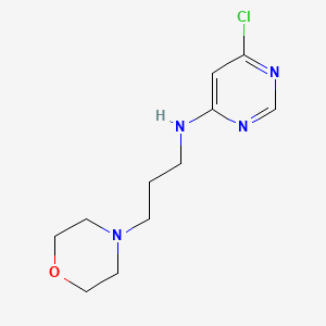 molecular formula C11H17ClN4O B1427530 6-chloro-N-(3-morpholinopropyl)pyrimidin-4-amine CAS No. 1307087-85-9