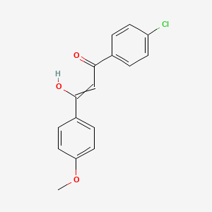 1-(4-Chlorophenyl)-3-hydroxy-3-(4-methoxyphenyl)prop-2-en-1-one