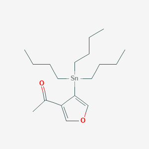 1-[4-(Tributylstannyl)furan-3-yl]ethan-1-one