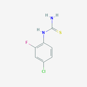 molecular formula C7H6ClFN2S B1427533 (4-Chloro-2-fluorophenyl)thiourea CAS No. 1249453-35-7