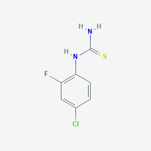 molecular formula C7H6ClFN2S B1427533 (4-氯-2-氟苯基)硫脲 CAS No. 1249453-35-7