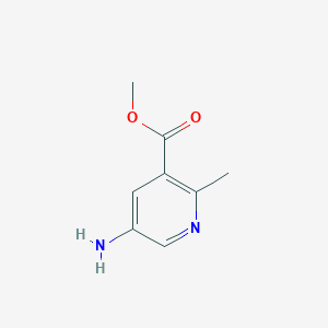 molecular formula C8H10N2O2 B1427539 5-氨基-2-甲基烟酸甲酯 CAS No. 936130-28-8