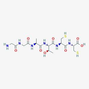 Glycylglycyl-L-alanyl-L-threonyl-L-cysteinyl-L-cysteine