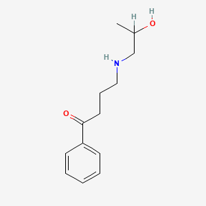 molecular formula C13H19NO2 B14275404 Butyrophenone, 4-((2-hydroxypropyl)amino)- CAS No. 141809-34-9