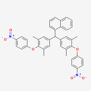 1-{Bis[3,5-dimethyl-4-(4-nitrophenoxy)phenyl]methyl}naphthalene