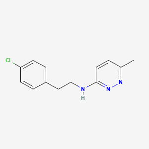 molecular formula C13H14ClN3 B1427542 N-[2-(4-氯苯基)乙基]-6-甲基哒嗪-3-胺 CAS No. 1304082-94-7