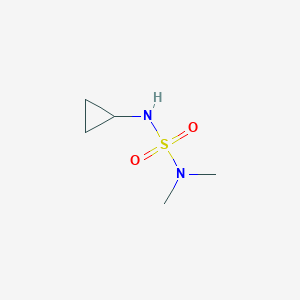 molecular formula C5H12N2O2S B1427543 (Cyclopropylsulfamoyl)dimethylamine CAS No. 1339583-29-7