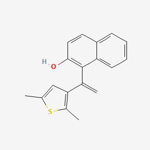 1-[1-(2,5-Dimethylthiophen-3-yl)ethenyl]naphthalen-2-ol