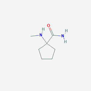 molecular formula C7H14N2O B1427544 1-(甲基氨基)环戊烷-1-甲酰胺 CAS No. 1179878-43-3