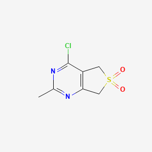 Thieno[3,4-d]pyrimidine, 4-chloro-5,7-dihydro-2-methyl-, 6,6-dioxide