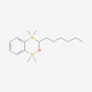 3-Hexyl-1,1,4,4-tetramethyl-3,4-dihydro-1H-2,1,4-benzoxadisiline