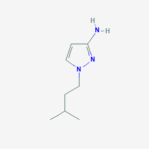 molecular formula C8H15N3 B1427547 1-(3-甲基丁基)-1H-吡唑-3-胺 CAS No. 1003012-14-3