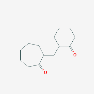 2-[(2-Oxocyclohexyl)methyl]cycloheptan-1-one