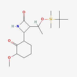 3-[1-[Tert-butyl(dimethyl)silyl]oxyethyl]-4-(3-methoxy-2-oxocyclohexyl)azetidin-2-one