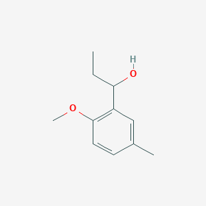 molecular formula C11H16O2 B1427552 1-(2-甲氧基-5-甲基苯基)丙醇 CAS No. 1181589-27-4