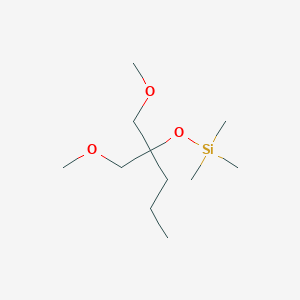 {[1-Methoxy-2-(methoxymethyl)pentan-2-yl]oxy}(trimethyl)silane