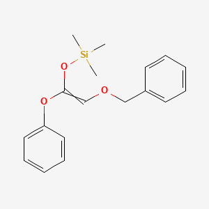 {[2-(Benzyloxy)-1-phenoxyethenyl]oxy}(trimethyl)silane