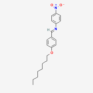 (E)-N-(4-Nitrophenyl)-1-[4-(octyloxy)phenyl]methanimine