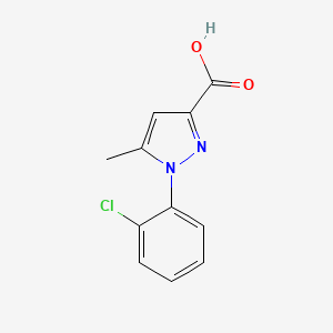molecular formula C11H9ClN2O2 B1427556 1-(2-chlorophenyl)-5-methyl-1H-pyrazole-3-carboxylic acid CAS No. 1225601-14-8