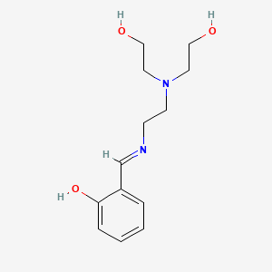 6-[({2-[Bis(2-hydroxyethyl)amino]ethyl}amino)methylidene]cyclohexa-2,4-dien-1-one